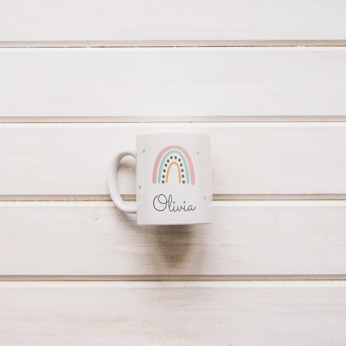 Taza "arcoíris" personalizada