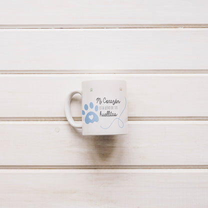 Taza "huellitas" mascotas