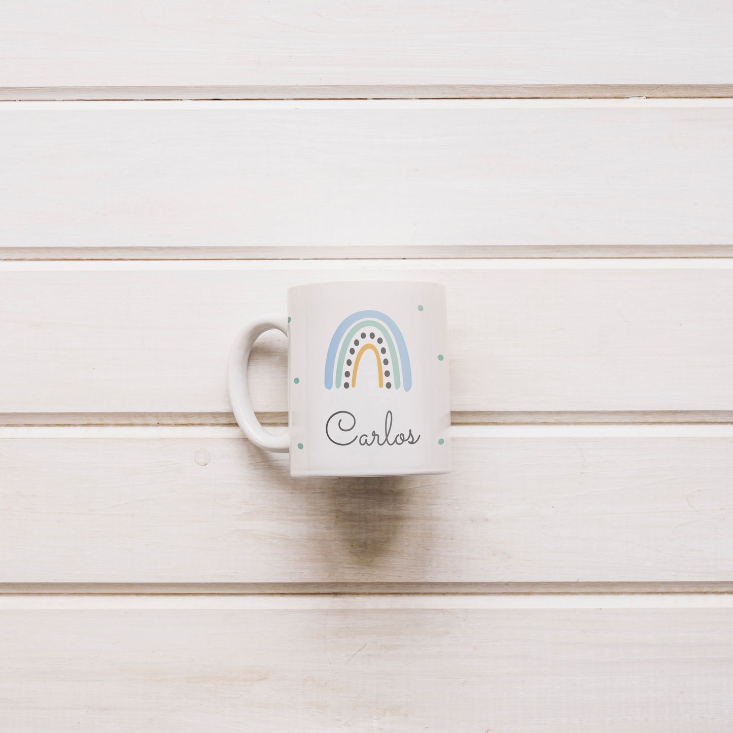 Taza "arcoíris" personalizada