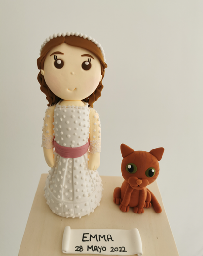 Figuras Personalizadas Comunión Niña