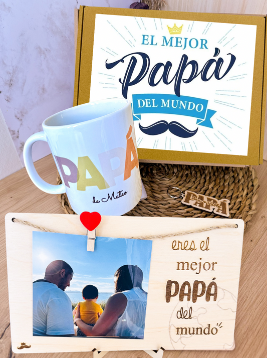 Pack "Mejor Padre del Mundo" Personalizado