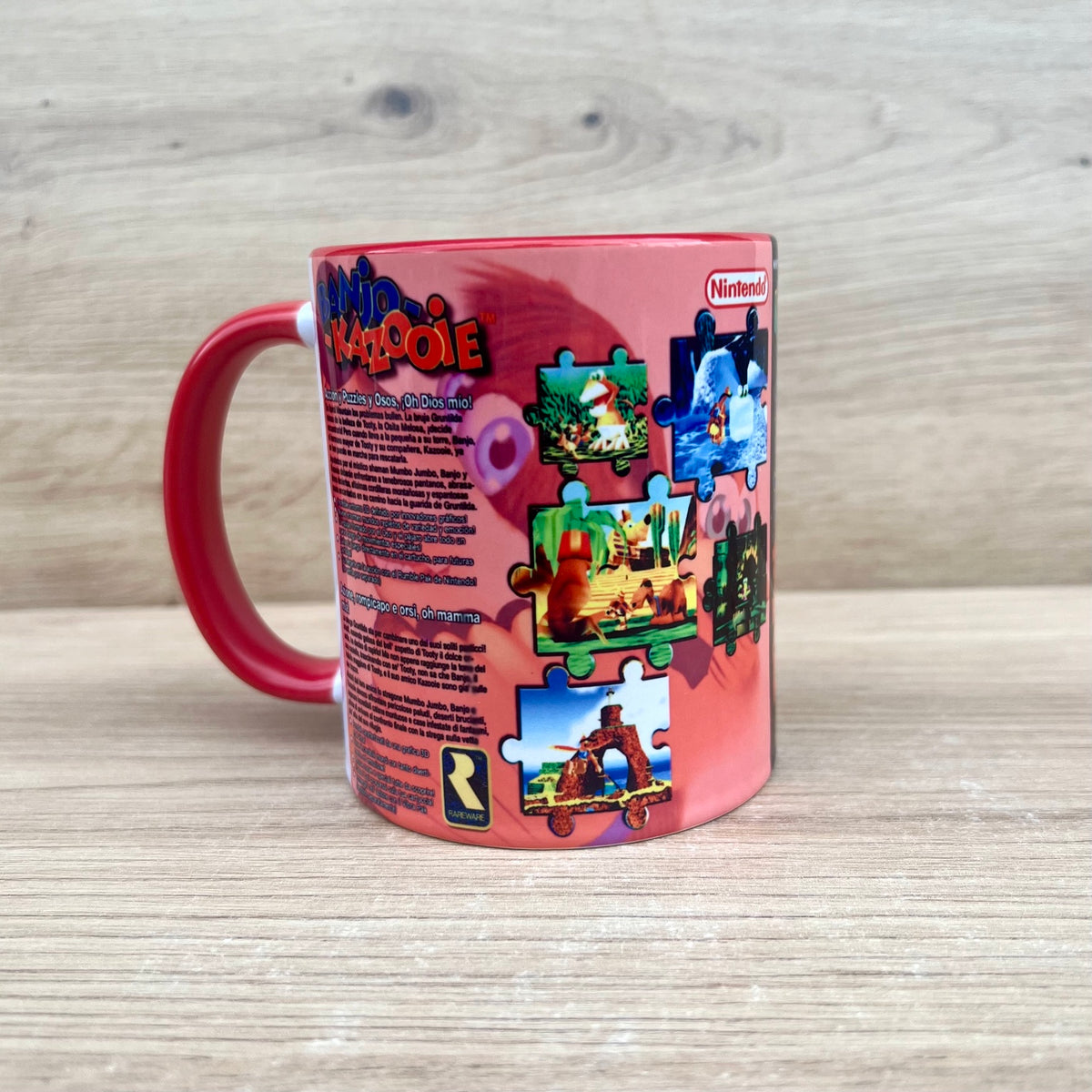 Taza Banjo-Kazooie Nintendo 64, contraportada