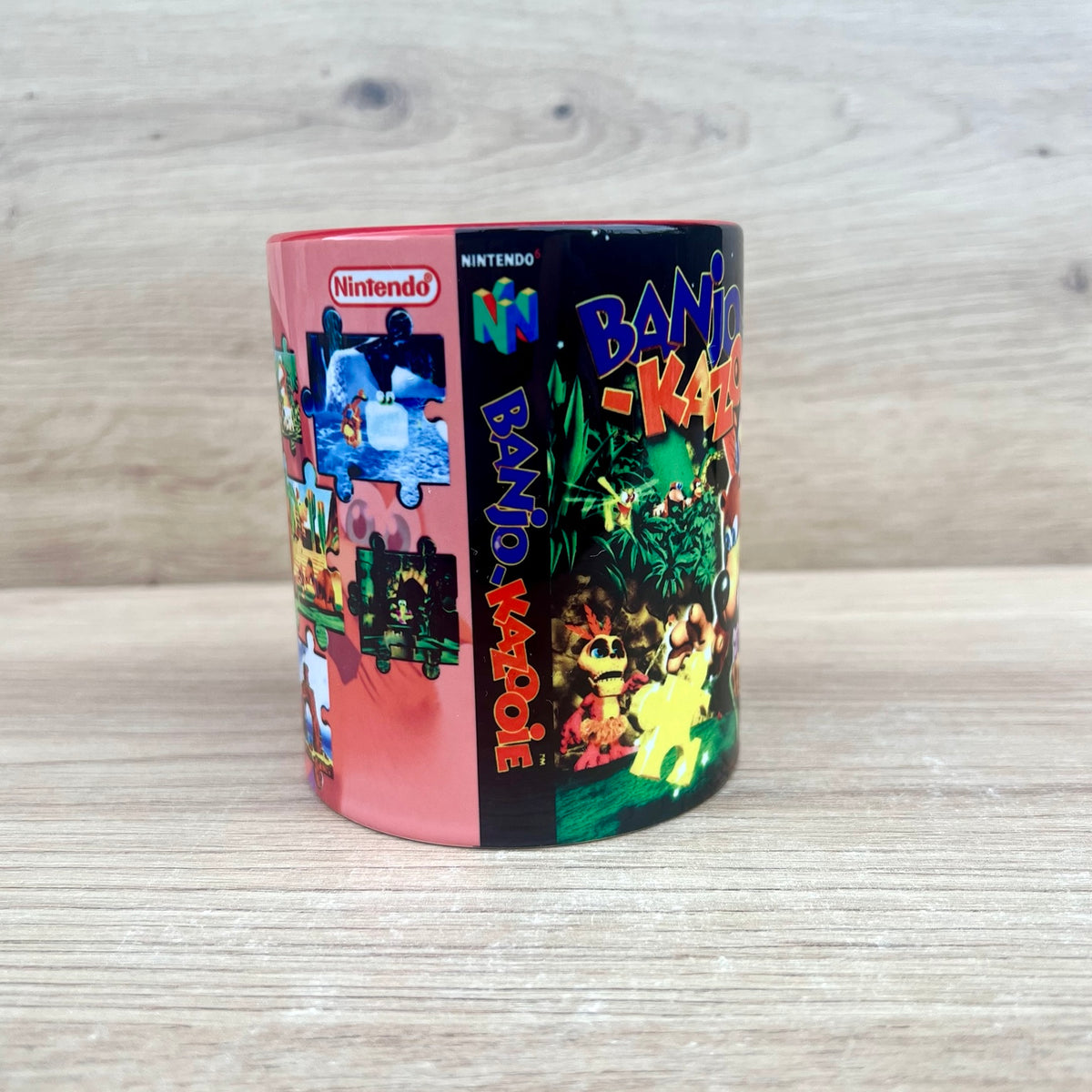 Taza Banjo-Kazooie Nintendo 64, vista lateral