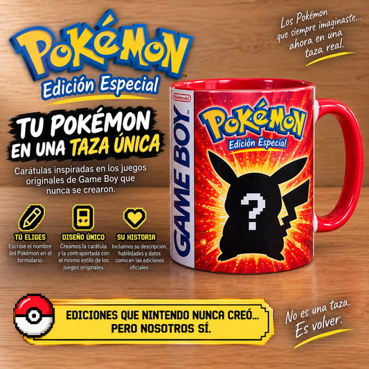 Taza Edición Especial Pokémon Personalizada