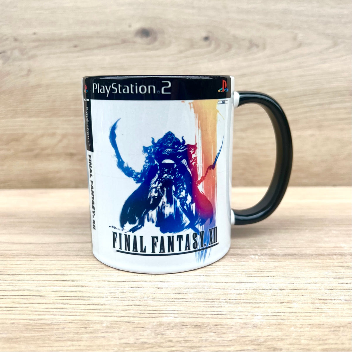 Taza Final Fantasy XII para PS2, carátula frontal