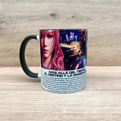 Taza Final Fantasy XIII-2 para PS3, vista trasera