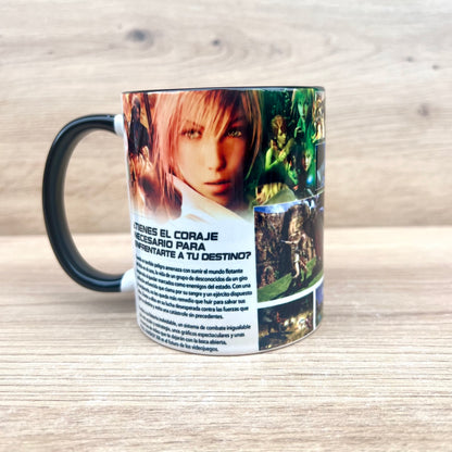 Taza Final Fantasy XIII para PS3, reverso