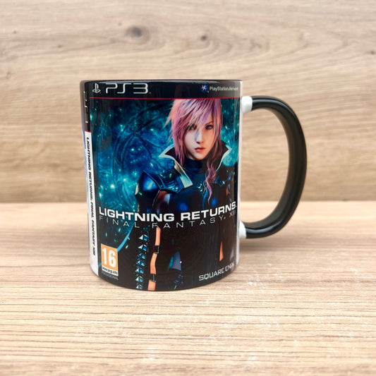 Taza Lightning Returns: Final Fantasy XIII para PS3, carátula frontal