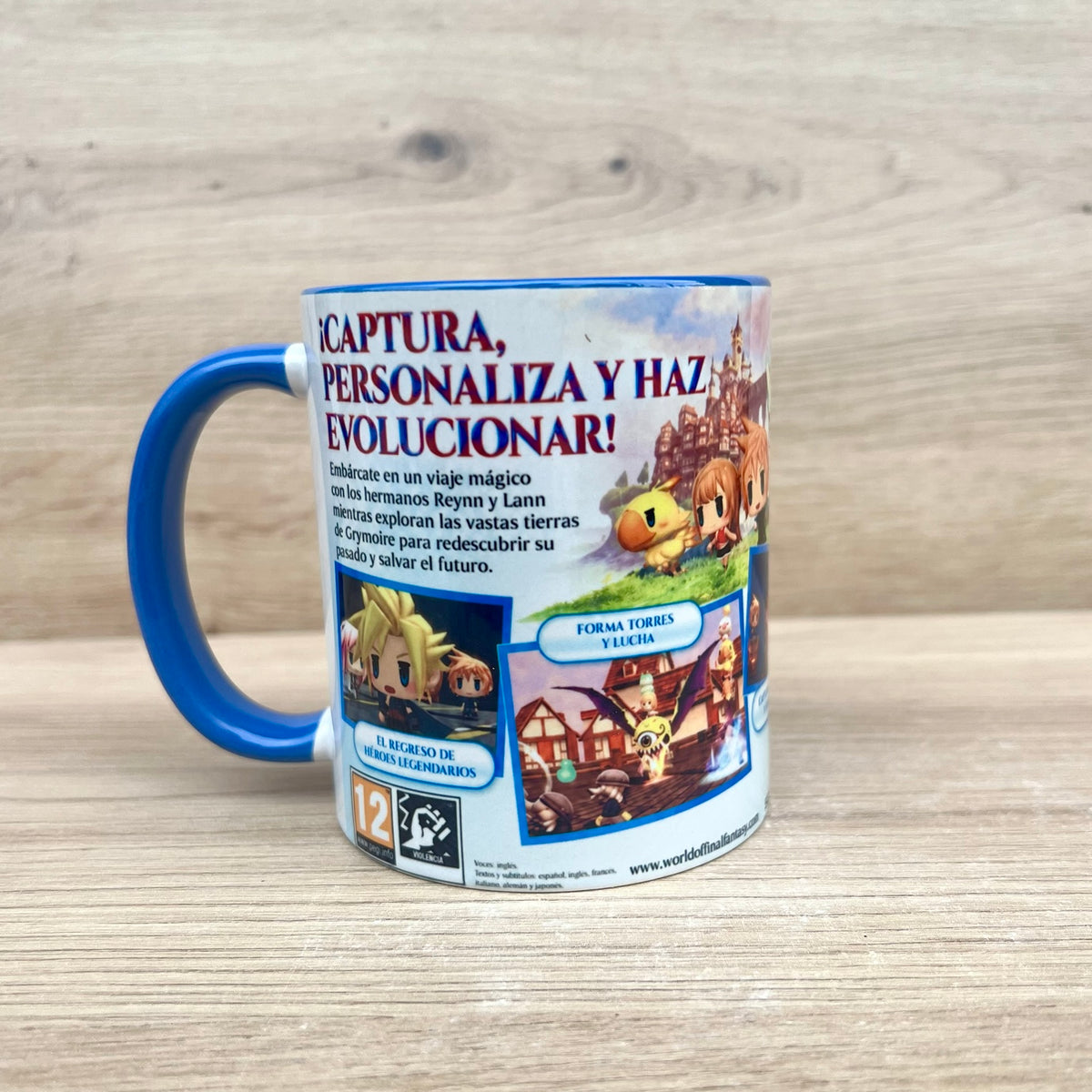 Taza World of Final Fantasy PS4 - trasera