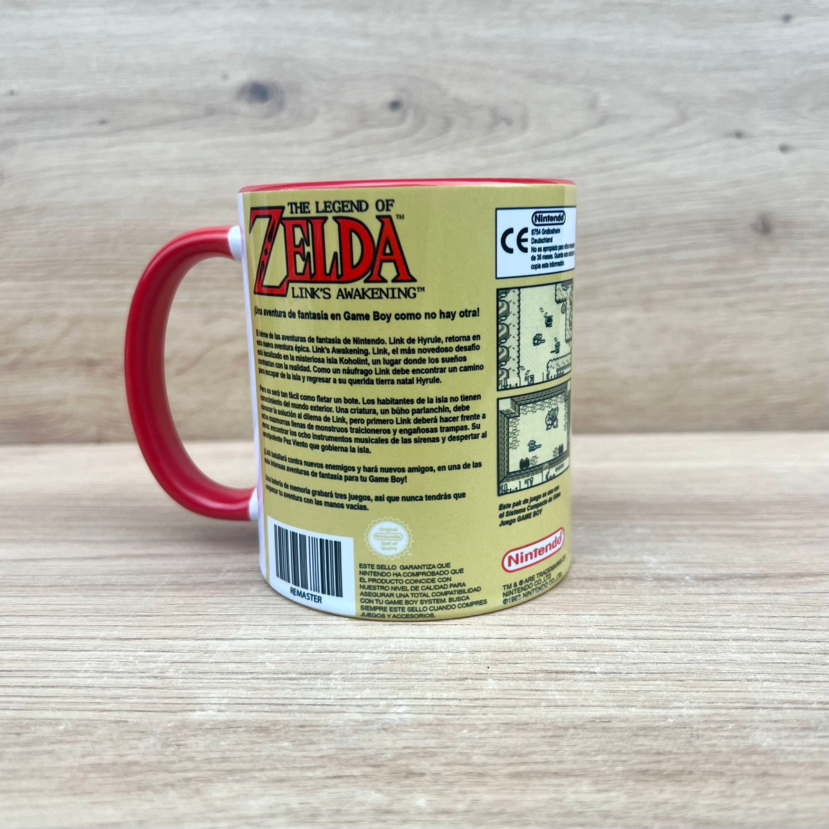 Taza The Legend of Zelda Link's Awakening Game Boy - trasera