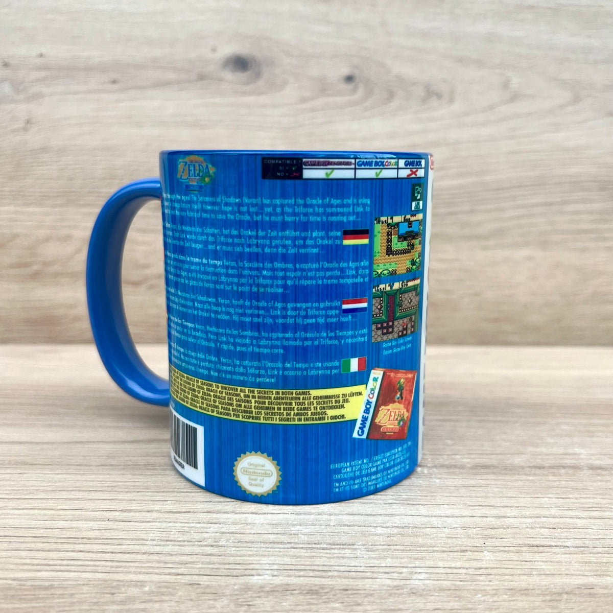 Taza The Legend of Zelda Oracle of Ages Game Boy Color - trasera