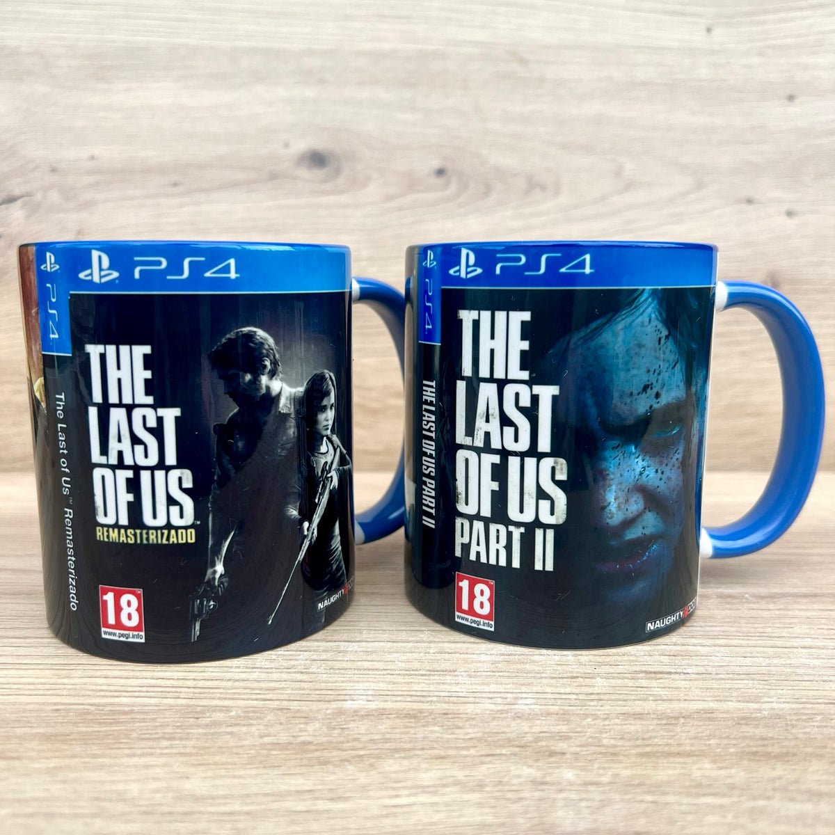 Tazas The Last of Us Remasterizado y The Last of Us Parte II para PS4