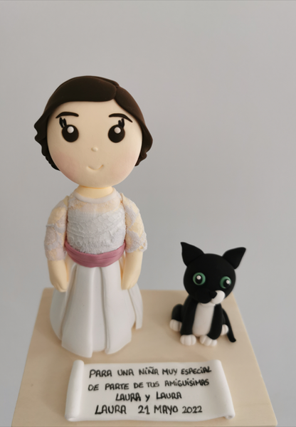 Figuras Personalizadas Comunión Niña